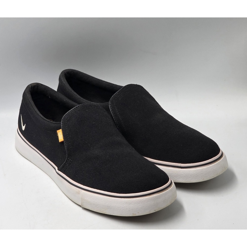Nike Court Royale AC Slip On Women's 10 Black White BQ9138-001 Shoes Sneakers